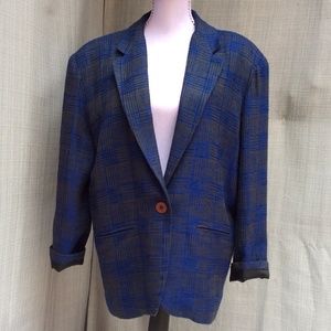 Vintage Gantos Oversized 100% Wool Blazer